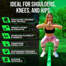 Load image into Gallery viewer, Two8 Bands Multi Loop Resistance Band for Working Out - Green, Movement Band (Light)
