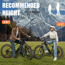 Load image into Gallery viewer, Electric Bike for Adult 1400W Peak, 48V 720WH Removable Battery, 72 Miles 28 MPH, 26&quot; Fat Tire Electric Mountain Bike

