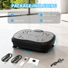Load image into Gallery viewer, XIHEIMA Vibration Plate Exercise Machine for Lymphatic Drainage, Whole Body Fitness Workout Equipment Stand Shake Board Sport Gym for Weight Loss Fat Burner for Women Men (Black)
