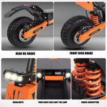 Load image into Gallery viewer, Electric Scooter Adults, 5600W Dual Motor E-Scooter, 47MPH Top Speed and Max 43Miles Long Range, Dual Brake and Dual Shock, 11&quot; Off-Road Tires
