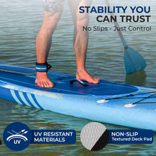 Load image into Gallery viewer, SereneLife 10’6” Inflatable Stand Up Paddle Board with Premium SUP Accessories - 32” Wide Stable Design with Non-Slip EVA Deck Pad, for Youth and Adults, 350 lbs. Capacity
