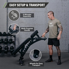Load image into Gallery viewer, MAJOR FITNESS Adjustable Weight Bench (Elite Version) - 1300LBS Capacity, 32 Positions for Strength Training, Bench Press, and Full-Body Workouts for Home or Garage Gym, Black
