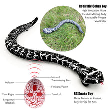 Load image into Gallery viewer, Realistic Remote Control Snake RC Animal Toy Crawling Electric Electronic Battery Powered Honored (Black)
