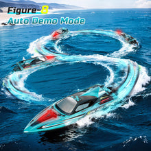 Load image into Gallery viewer, Brushless RC Boat for Adults, 34MPH Extra-Long 19&quot; High Speed Remote Control Boats with 3S (11.1V) Battery, LED Lights, Self-Righting
