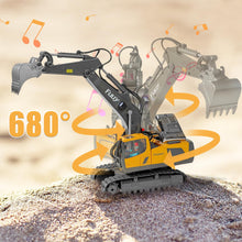 Load image into Gallery viewer, RC Excavator Toy Boys Toys Age 4-6, Remote Control Excavator Toys for Boys 3-5 Year Old RC Construction Vehicles Toys

