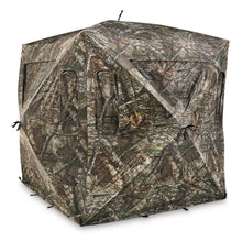 Load image into Gallery viewer, Guide Gear 6' Quad Pod Hunting Tower Blind, 2-3 Man Stand Elevated, Hunting Gear Equipment Accessories, 6x6' Mossy Oak Country Roots
