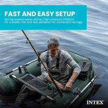 Load image into Gallery viewer, INTEX Big Catch Pro Inflatable Fishing Float Tube Set with Oars
