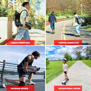 Maxfind MAX ONE Electric Skateboards for Beginners and Teens, 1H Fast Charge & Samsung Battery,15MPH & 8 Miles Range, 350W Hub Motor, 3 Speed Modes