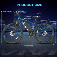 Load image into Gallery viewer, Electric Bike, 27.5&quot; Electric Bike for Adults, Peak 750W Ebike 22MPH Electric Mountain Bike with 48V 499.2WH Battery
