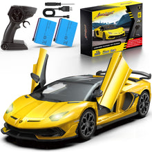 Load image into Gallery viewer, Lamborghini Remote Control Car, Officially Licensed 1:14 Lambo RC Car Yellow）
