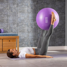 Load image into Gallery viewer, Core Balance Exercise Ball for Workouts, Anti-Burst and Slip Resistant, Swiss Yoga Ball (33" / 85cm Purple)
