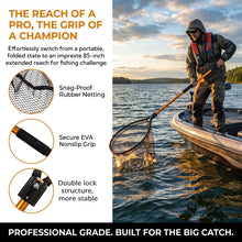 Load image into Gallery viewer, Aqwxc Heavy Duty Aluminum Large Landing Net with Telescoping Handle
