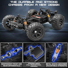 Load image into Gallery viewer, 1:14 Scale All Terrain RC Cars for Adults &amp; Boys (HS14323), Max Fast 40+ KPH, 4WD Off-Road RC Truck for Snow &amp; Sand &amp; Mud
