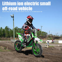 Load image into Gallery viewer, Electric Motocross Dirt Bike with Speeds up to 15.5 MPH for Uphill and Off-Road Conditions,36V Electric Motorcycle
