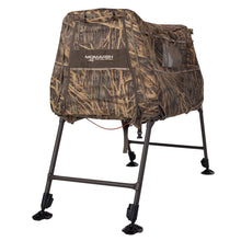 Load image into Gallery viewer, Momarsh Invisi Lab Dog Blind for Waterfowl Hunting | Adjustable Pet Blind for Dry or Wet Land Hunting &amp; Training | Water Resistant Shell with Mesh Draining Bottom | Original Shadowgrass
