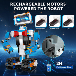STEM Building Robot Toys for Kids 8-12, Educational Science Build Block Kits, Educational Remote Control Toy