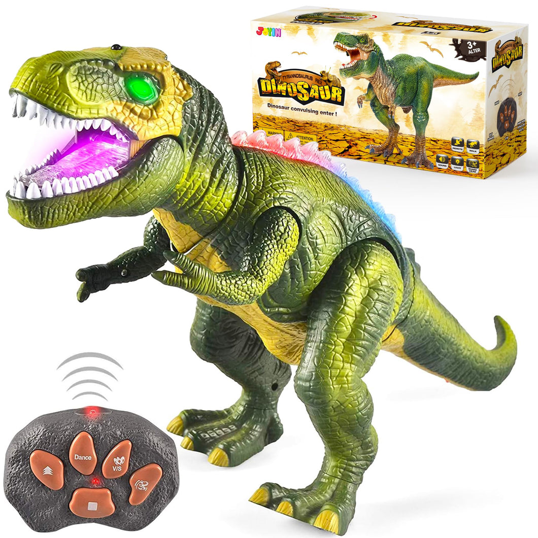 Robot Dinosaur Toy for Kids Boys 3+ Big T rex with Light and Realistic Roaring Sound, Remote Control Walking & Dancing Dinosaur