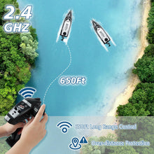 Load image into Gallery viewer, RC Boat-Remote Control Boat for Adults-High Speed 35+ KPH for Pool-Toys for Ages 8-13 (Black)
