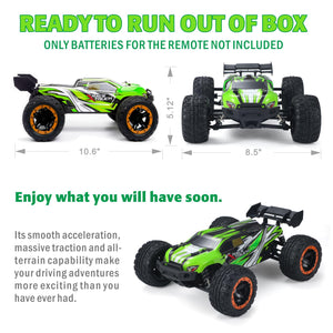 Remote Control Car 1:16 Scale 4X4 Brushless Fast RC Cars for Adults, High Speed 45 KPH, Hobby Electric Off Road