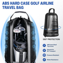Load image into Gallery viewer, Travel Golf Bag with TSA Lock, Hard Case Top, 1680D Oxford Fabric, Blue
