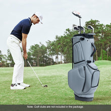 Load image into Gallery viewer, uniHimal Premier 14-Way Golf Stand Bag, Lightweight Leather Classic Gray
