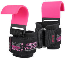 Load image into Gallery viewer, Weight Lifting Hooks Heavy Duty PRO Lifting Wrist Straps (Classic Pink, Women-Wrist Size Small/Medium)
