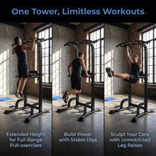 Load image into Gallery viewer, BARWING Pull Up Bar Station- Full Black
