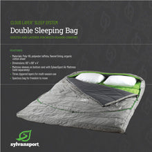 Load image into Gallery viewer, SylvanSport Cloud Layer Sleeping Bag for Adults - Adjustable Layers for 3-4 Season use - Integrated Cotton Sheet
