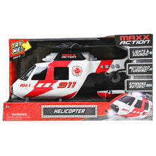Load image into Gallery viewer, Action Large Helicopter - Lights and Sounds Vehicle with Motorized Turbine and Spinning Rotors
