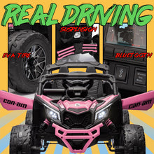 Load image into Gallery viewer, 24V Ride on Toys for Big Kids,Kids Electric Ride on Car UTV 4WD/2WD,High Speed Power Wheels with EVA Rubber Tires - Pink
