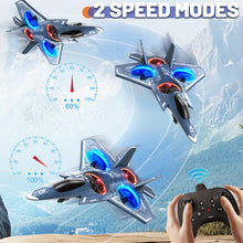 Load image into Gallery viewer, ENJOYFLY Foam Remote Control Airplanes, RC Planes with Light, RC Airplane Fighter Jet
