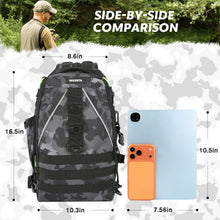 Load image into Gallery viewer, ROCRETA Fishing Backpack with Tackle Boxes,Fishing Lure Kit and Tool

