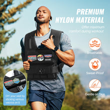 Load image into Gallery viewer, VEVOR Adjustable Weighted Vest, 35lb Weight Vest with Iron Weights, Shoulder Pad, and Reflective Stripe, Body Weight Vest Exercise Set for Men Women, Workout Equipment for Strength Training Running
