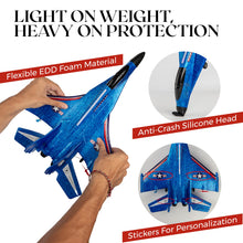 Load image into Gallery viewer, RC Plane - Durable RC Airplane with Shock-Absoring Peak - Long-Lasting Remote Control Airplane with 2 Batteries Included
