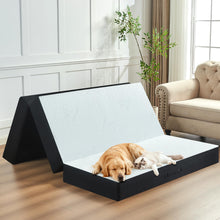 Load image into Gallery viewer, bedsmile 6 Inch Trifold Mattress, Queen Size Foldable Memory Foam Mattress with Viscose Derived from Bamboo Washable Cover, Folding Mattress Topper Floor Bed for Camping, Guest, RV, Ventilated
