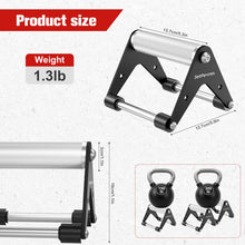 Load image into Gallery viewer, Push Up Stand, Pushup Handles for Strength Training, Heavy-duty Stainless Steel Push Up Bars Gym Exercise Equipment, Hold Up to 500lbs, 1 Pair black
