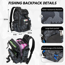 Load image into Gallery viewer, THKFISH Telescoping Fishing Rod and Reel Combo with Backpack, Carbon Fiber Travel Fishing Pole Spinning Reel Kit with Fishing Lures, Fishing Tools Kit for Men

