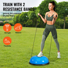 Load image into Gallery viewer, VEVOR 23-inch Half Exercise Ball Trainer, 660 lbs Capacity Balance Ball - Blue
