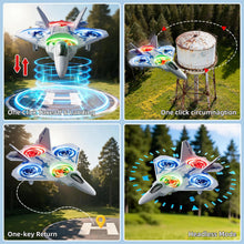 Load image into Gallery viewer, RC Plane Jet Drone with One Key Take Off-Landing, Headless Mode, 360° Flip for Kids Boys
