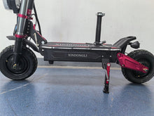 Load image into Gallery viewer, Electric Scooter with Seat, 11-inch Off-Road Tires, Dual Suspension, LED Display, Black and Red
