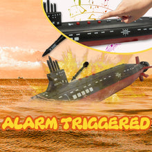 Load image into Gallery viewer, Toy Submarine Military Toy Naval Ship with Launching Function Model Ship with Sound Effects Army Toy War Ship Play Set
