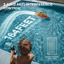 Load image into Gallery viewer, Remote Control Boat, Big RC Boat Firefighter for Kids 8-12 with 40 Mins Run Time (2 Batteries), One-Key Water Spary, 15 km/h High Speed

