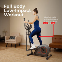 Load image into Gallery viewer, Sunny Health &amp; Fitness Smart Elliptical Machine - Black
