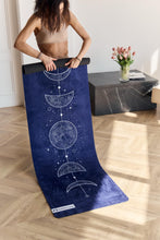 Load image into Gallery viewer, Yoga Mat With Strap 5mm Non Slip Suede &amp; TPE - Blue Eco-Friendly Fitness &amp; Exercise Mat for Home Gym, Pilates, Hot Yoga, and Meditation - Lightweight Durable 72 x 24 inch Workout Mat for Women, Men
