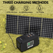 Load image into Gallery viewer, HOWEASY Portable Power Station 120W, 24000mAh Camping Solar Generator
