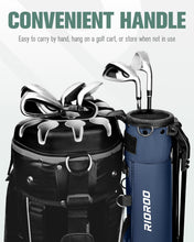 Load image into Gallery viewer, RIOROO Golf Stand Bag, Lightweight Par 3 Golf Bag Holds Up to 7 Clubs with Two Way Dividers Cooler Pocket Shoulder Strap and Multiple Storage Pockets for Men and Women
