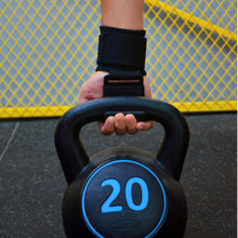 Load image into Gallery viewer, Weight Lifting Hooks (Pair) lifting straps- Black
