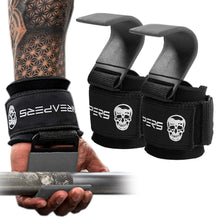 Load image into Gallery viewer, Gymreapers Weight Lifting Hooks (Pair) (Gray)
