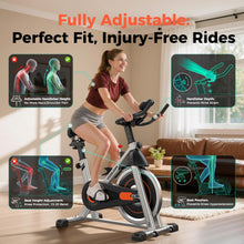 Load image into Gallery viewer, YOSUDA Exercise Bike, Brake Pad Stationary Bike for Home -Black
