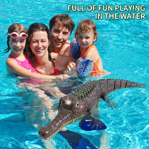 Remote Control Crocodile Toys, RC Shark Pool Toys for Kids Ages 4-8, 2.4GHz Remote Control Alligator Water Toys